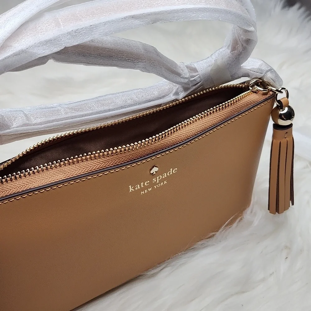 Kate Spade Ivy Street Amy Crossbody Bag Purse Tiramisu Mousse